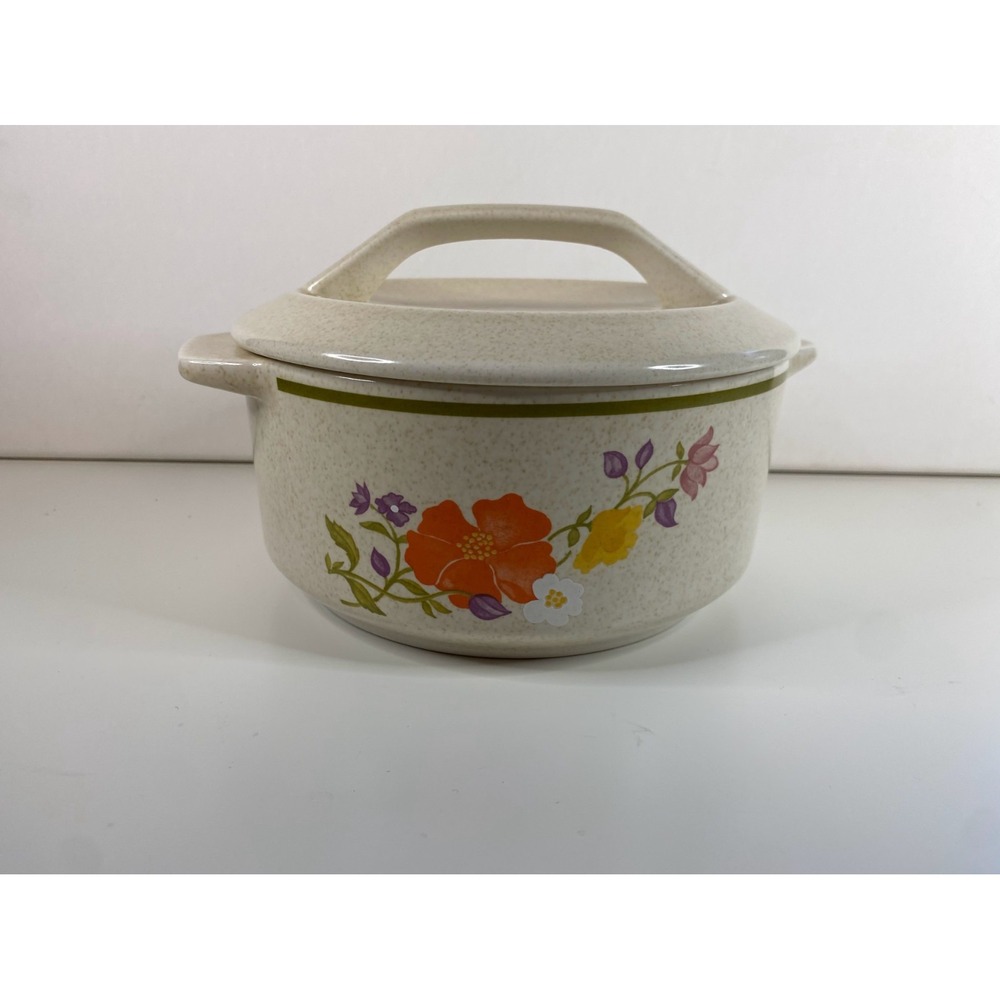 Temper-Ware By Lenox Summer Wind Round Covered Casserole Dish 1.25 qt